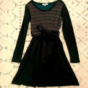 YA Los Angeles Embroidered Sweater Dress